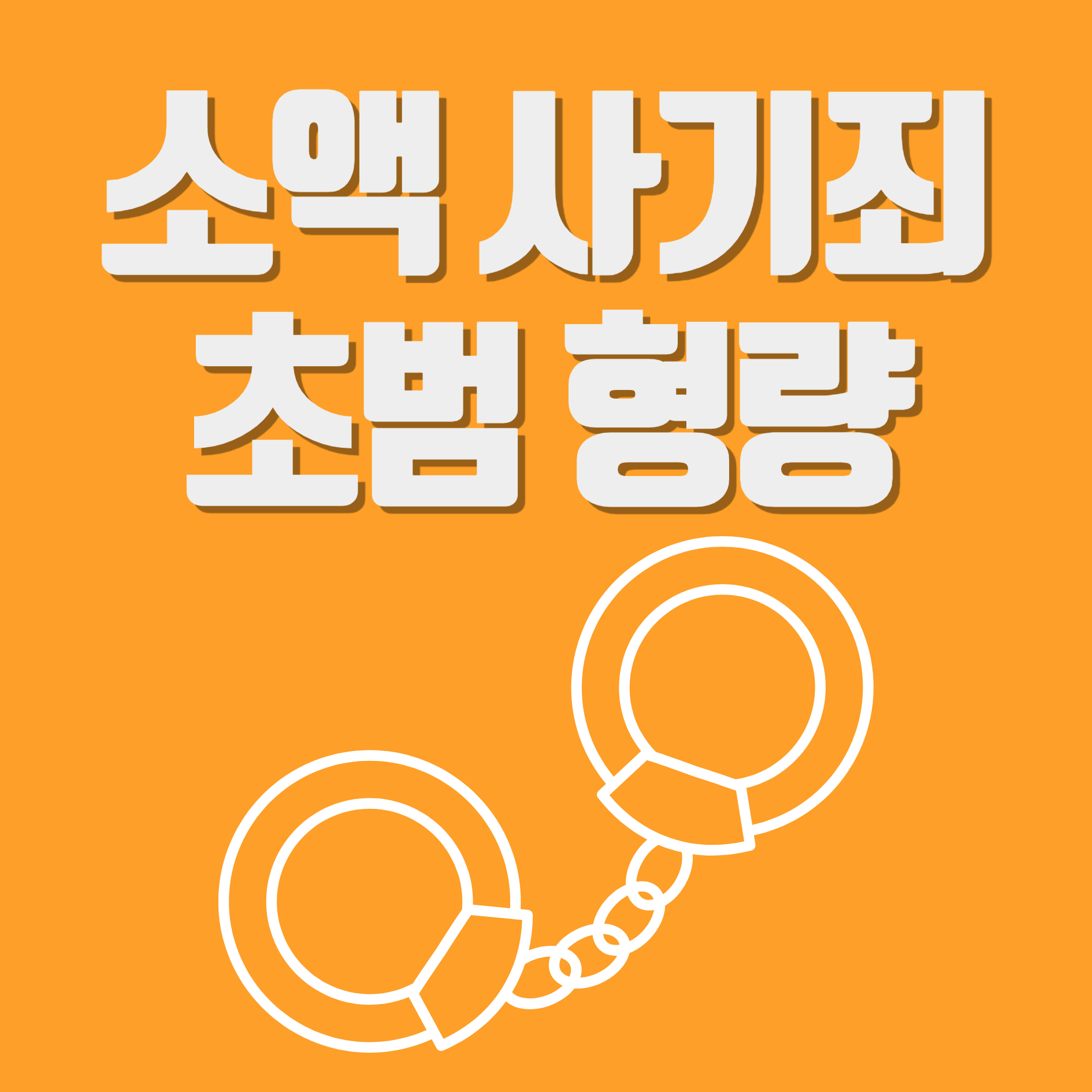 소액 사기죄 초범 형량